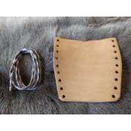 Bushcraft Leather Axe Haft Overstrike Protector or Hand Tool Collar (large) Heavy Duty Natural Oiled Leather